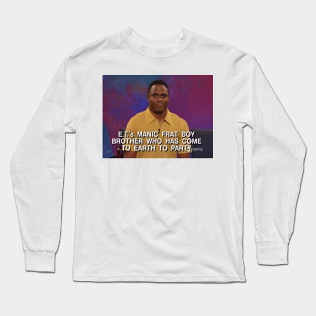 Wayne Brady - E.T. Fratboy Long Sleeve T-Shirt by ilustracici